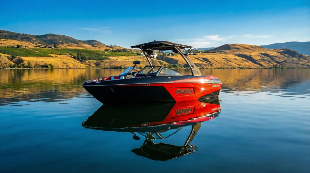 Malibu Wakesetter 22 LSV — premium boat rental on Okanagan Lake, Kelowna BC