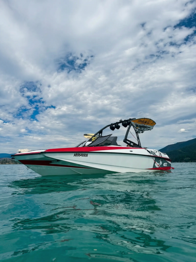 Axis A22 — premium boat rental on Okanagan Lake, Kelowna BC